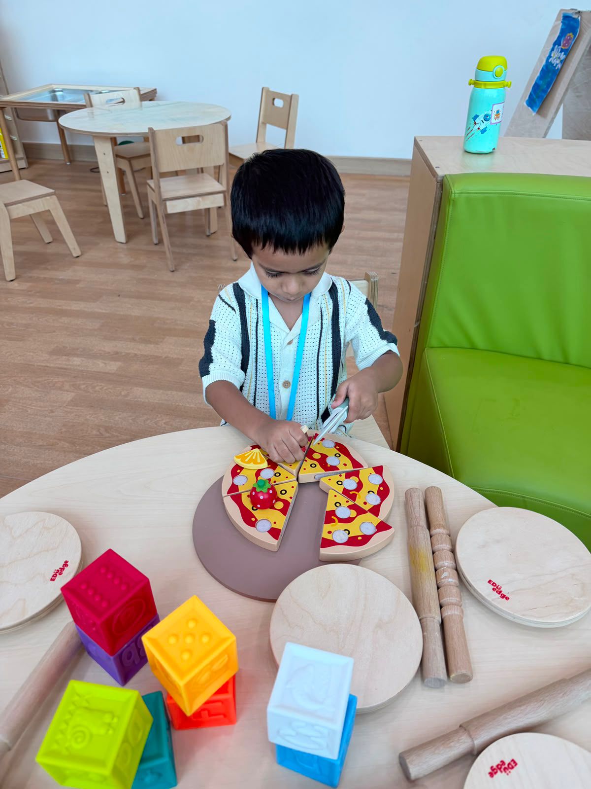 Expressive art studio session with non-toxic paints and craft supplies at Damara Pune